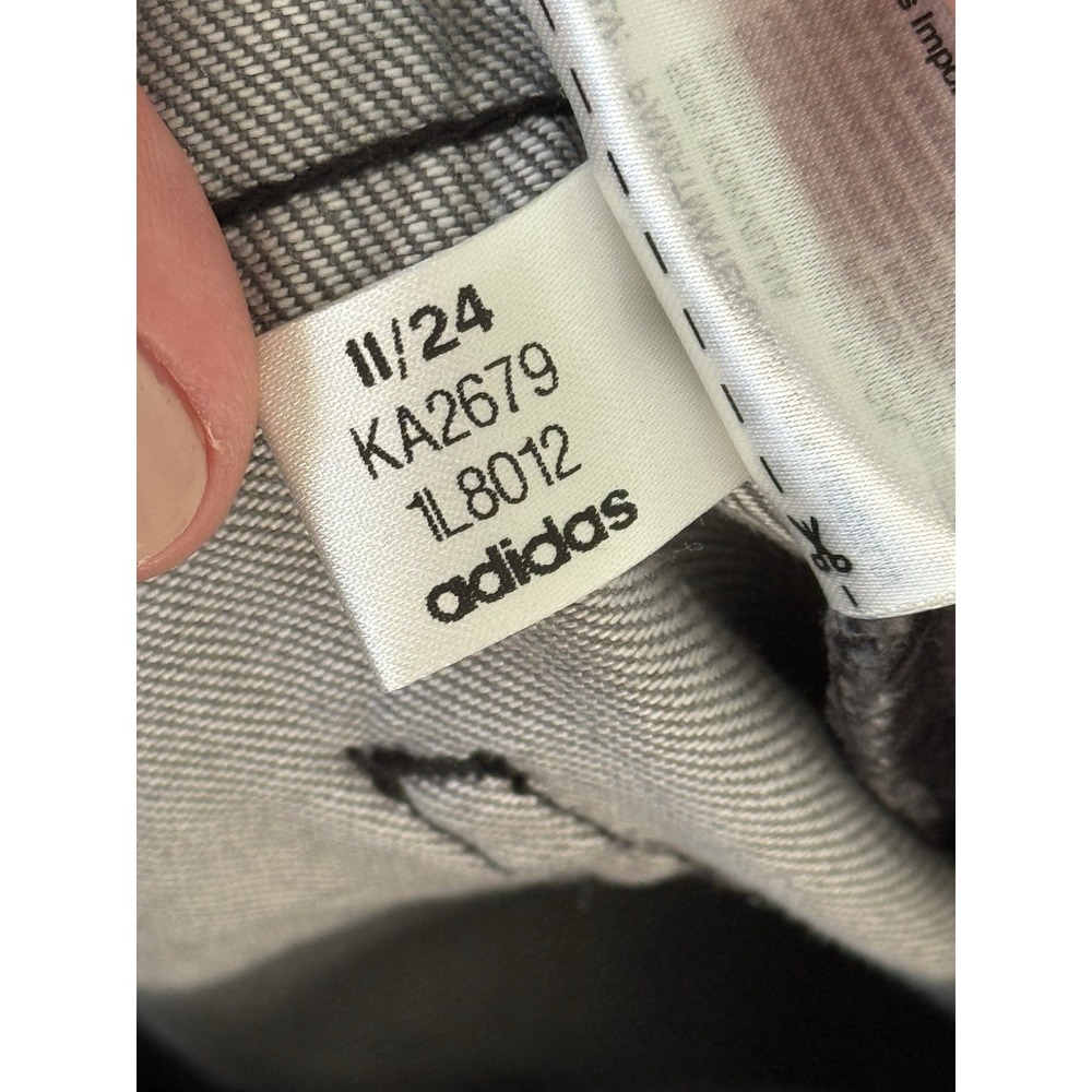 Adidas Leopard Animal Print Wide Leg Pants Denim Jeans KA2679 Women Size 27 RARE - Picture 7 of 12